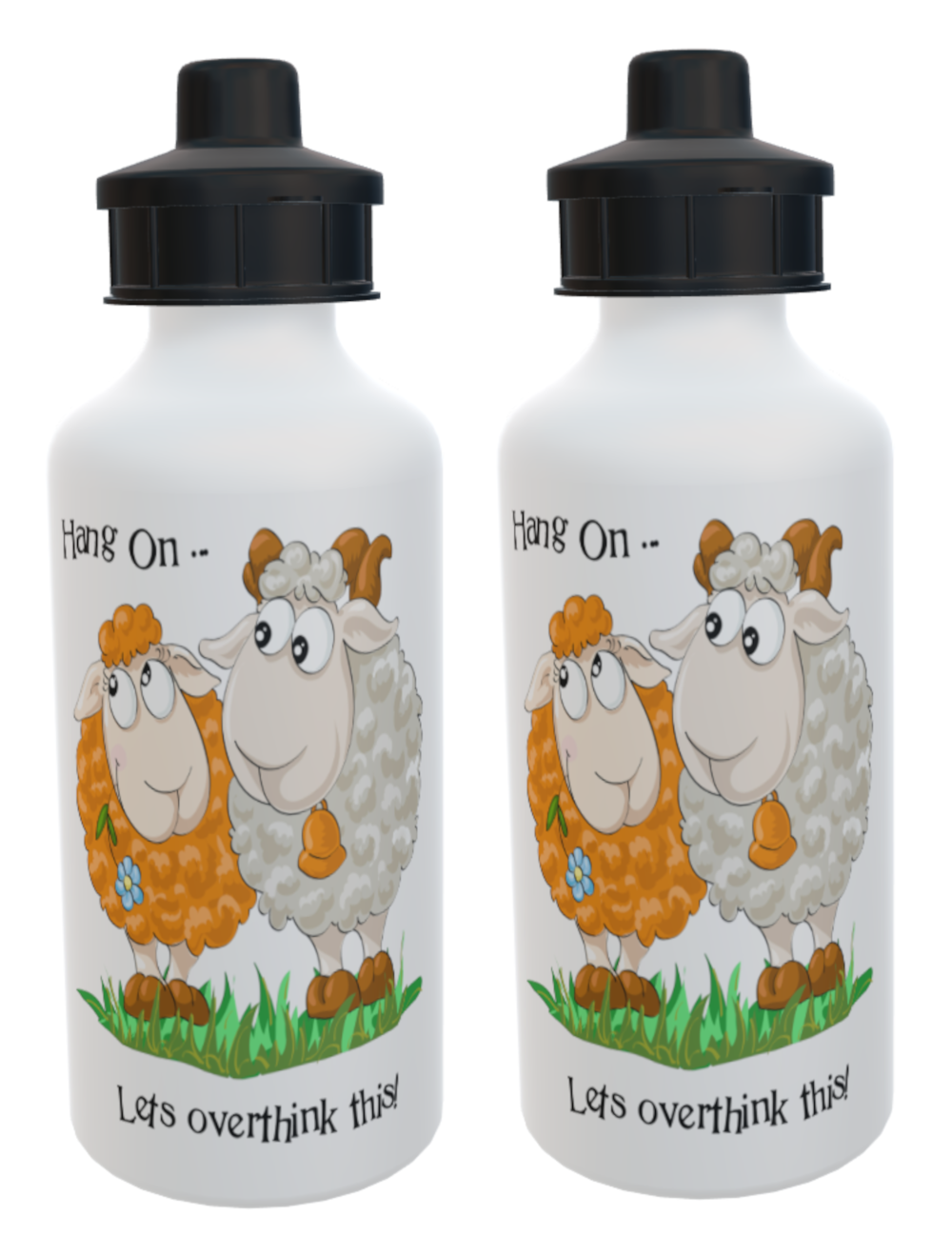 Sheep Sports Bottle - Hang On ... Lets Overthink This